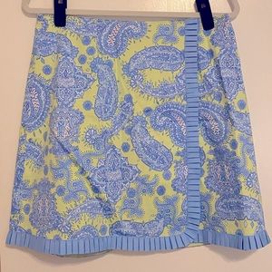 Lilly & Van paisley skirt. Size M. Blue & green.